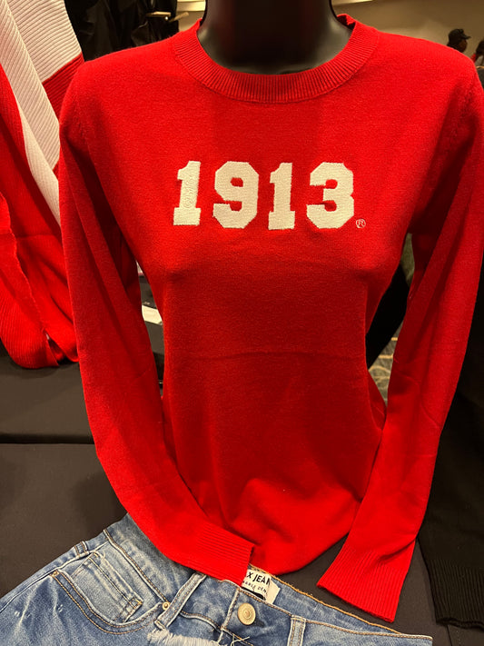 1913 Red Sweater
