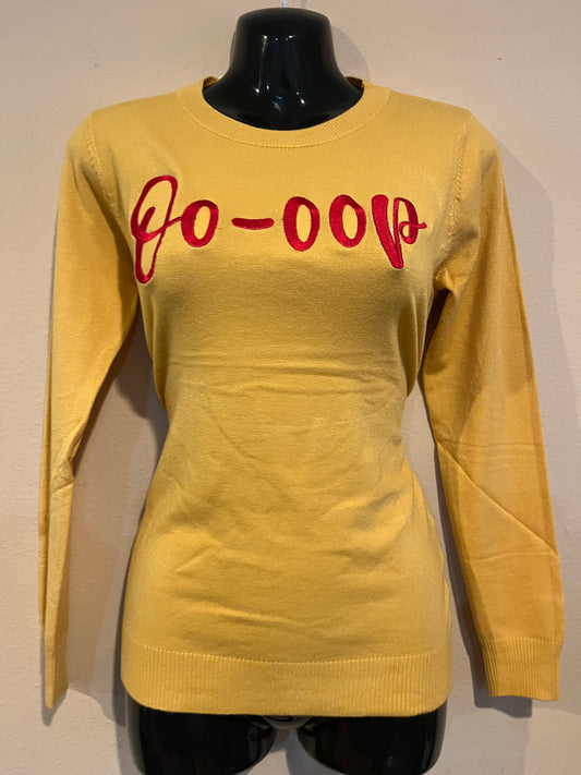 The Oo-oop sweater