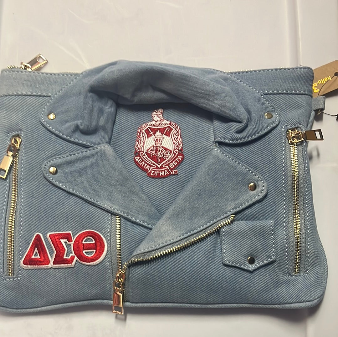 Denim clutch DST style