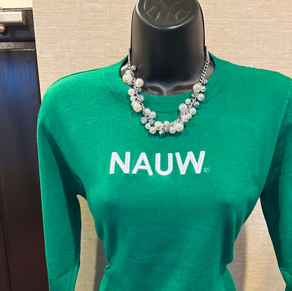 Green with Envy NAUW Business Sweater