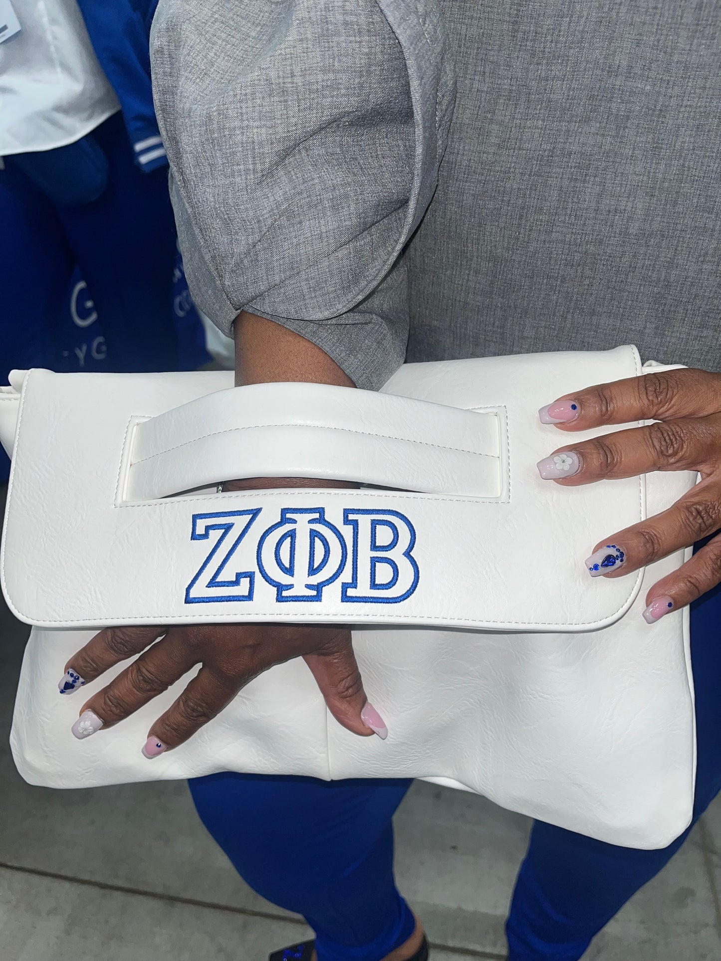 Zeta Phi Beta clutch