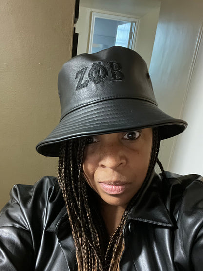 Vegan Leather Bucket hat Zeta version